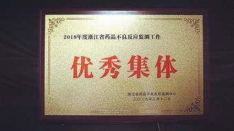 公司榮獲 2018年度浙江省藥品不良反應(yīng)監(jiān)測工作優(yōu)秀集體 稱號